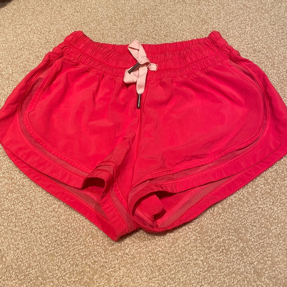 Pink Lululemon short size 4. Great condition!